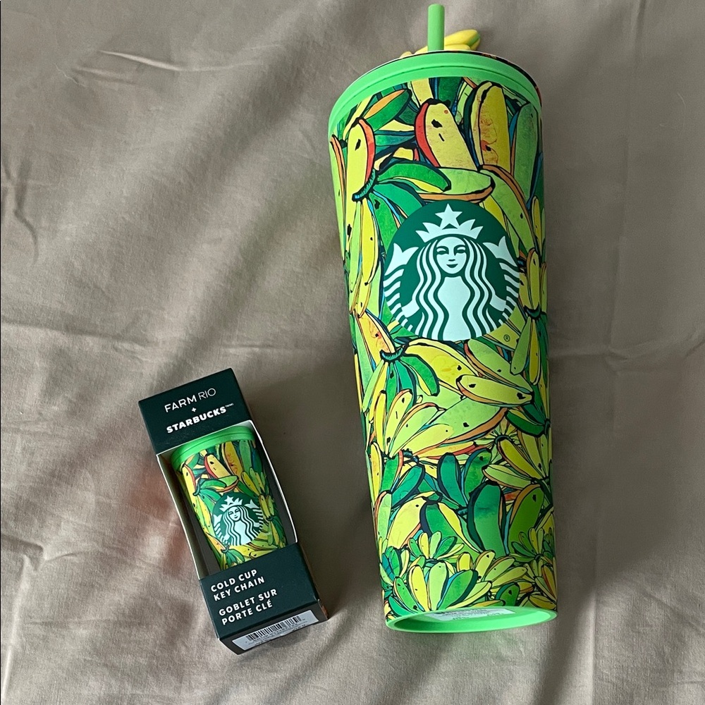 Starbucks Vibrant Green Banana Leaf Tumbler